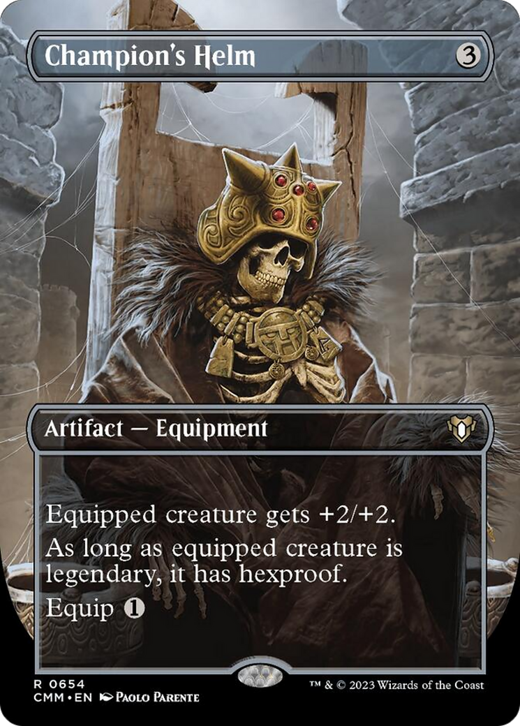 Champion's Helm (Borderless Alternate Art) [Commander Masters] | Cracking-Singles