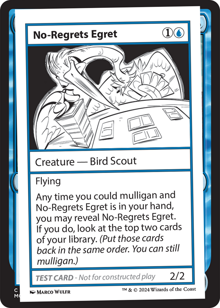 No-Regrets Egret [Mystery Booster 2 Playtest Cards] | Cracking-Singles