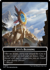 City's Blessing // Pirate (0005) Double-Sided Token [The Lost Caverns of Ixalan Commander Tokens] | Cracking-Singles