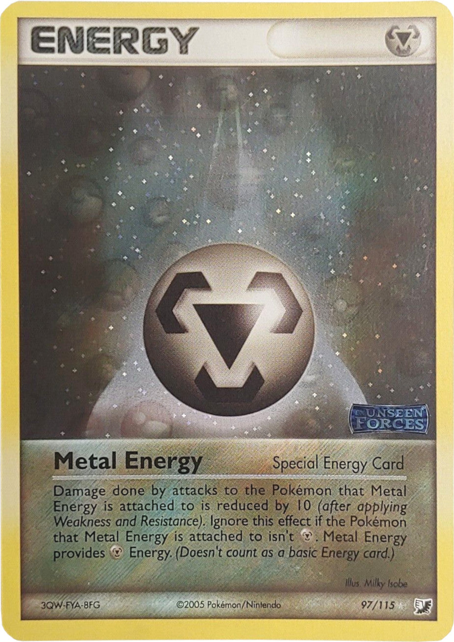 Metal Energy (97/115) (Stamped) [EX: Unseen Forces] | Cracking-Singles