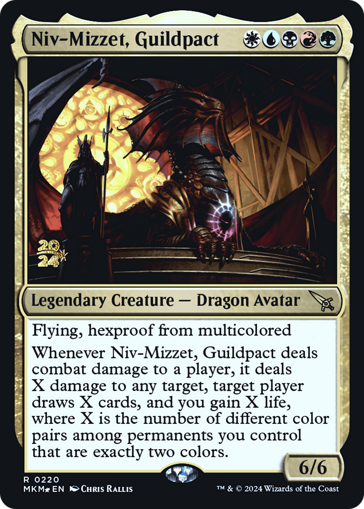 Niv-Mizzet, Guildpact [Murders at Karlov Manor Prerelease Promos] | Cracking-Singles