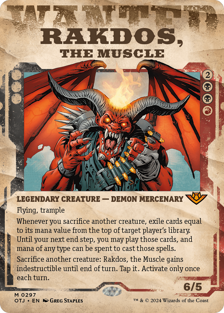 Rakdos, the Muscle (Showcase) [Outlaws of Thunder Junction] | Cracking-Singles