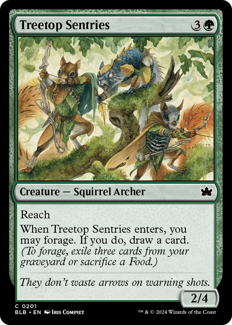 Treetop Sentries [Bloomburrow] | Cracking-Singles