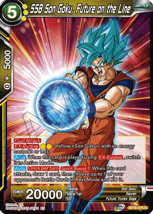 SSB Son Goku, Future on the Line (BT16-075) [Realm of the Gods] | Cracking-Singles