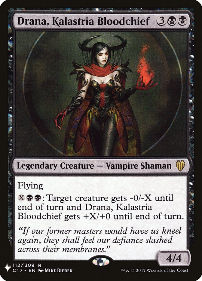 Drana, Kalastria Bloodchief [The List] | Cracking-Singles