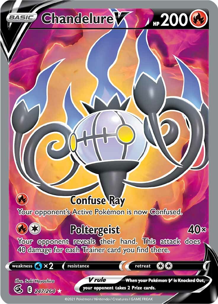 Chandelure V (247/264) [Sword & Shield: Fusion Strike] | Cracking-Singles