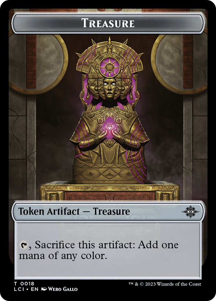 Treasure (0018) // Bat Double-Sided Token [The Lost Caverns of Ixalan Tokens] | Cracking-Singles