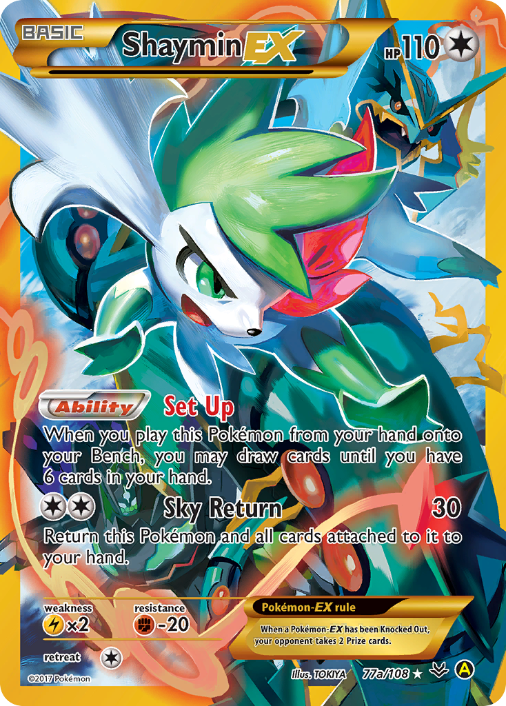 Shaymin EX (77a/108) [Alternate Art Promos] | Cracking-Singles