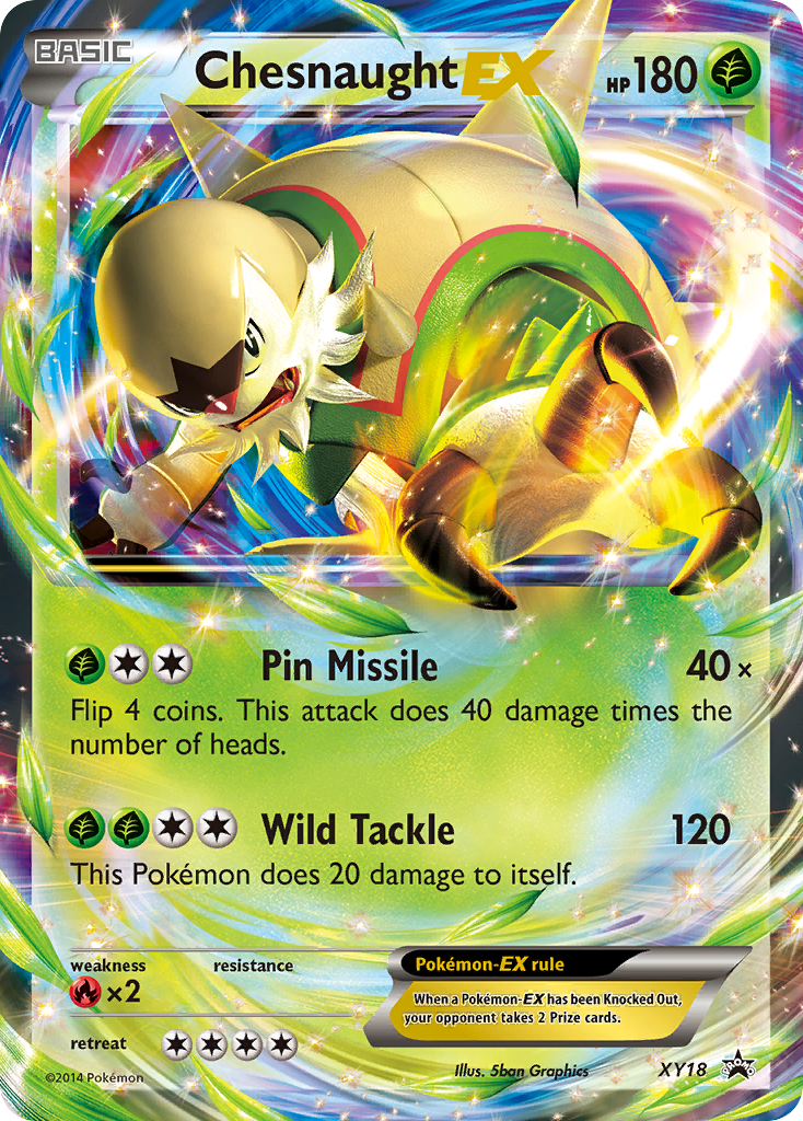 Chesnaught EX (XY18) [XY: Black Star Promos] | Cracking-Singles