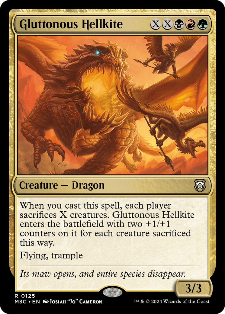 Gluttonous Hellkite [Modern Horizons 3 Commander] | Cracking-Singles