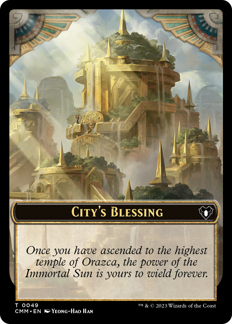 City's Blessing // Construct (0075) Double-Sided Token [Commander Masters Tokens] | Cracking-Singles