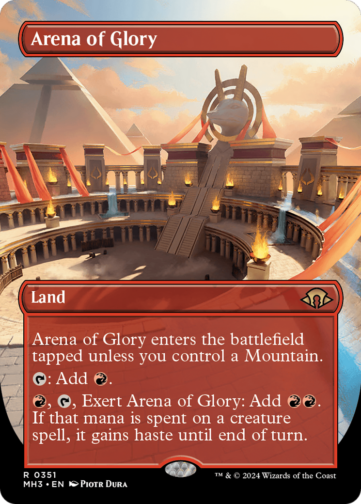 Arena of Glory (Borderless) [Modern Horizons 3] | Cracking-Singles