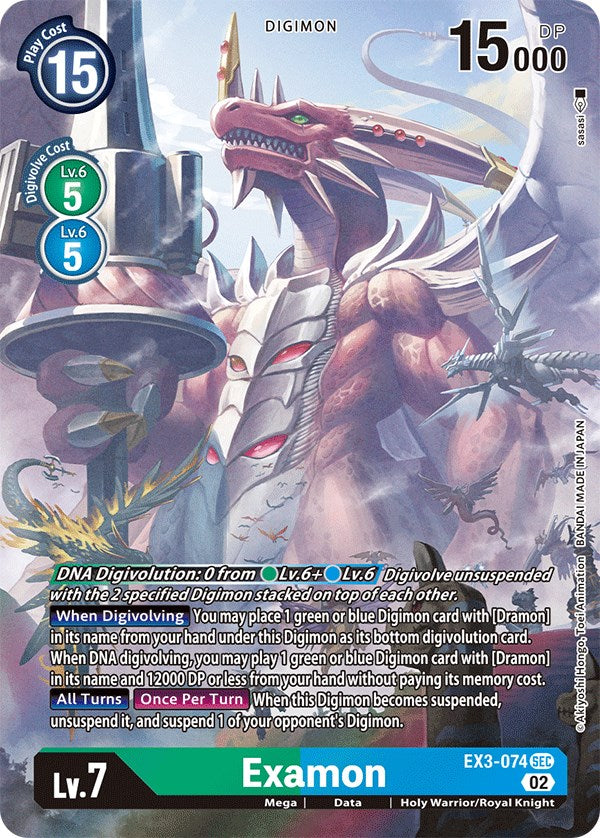 Examon [EX3-074] (Alternate Art) [Draconic Roar] | Cracking-Singles