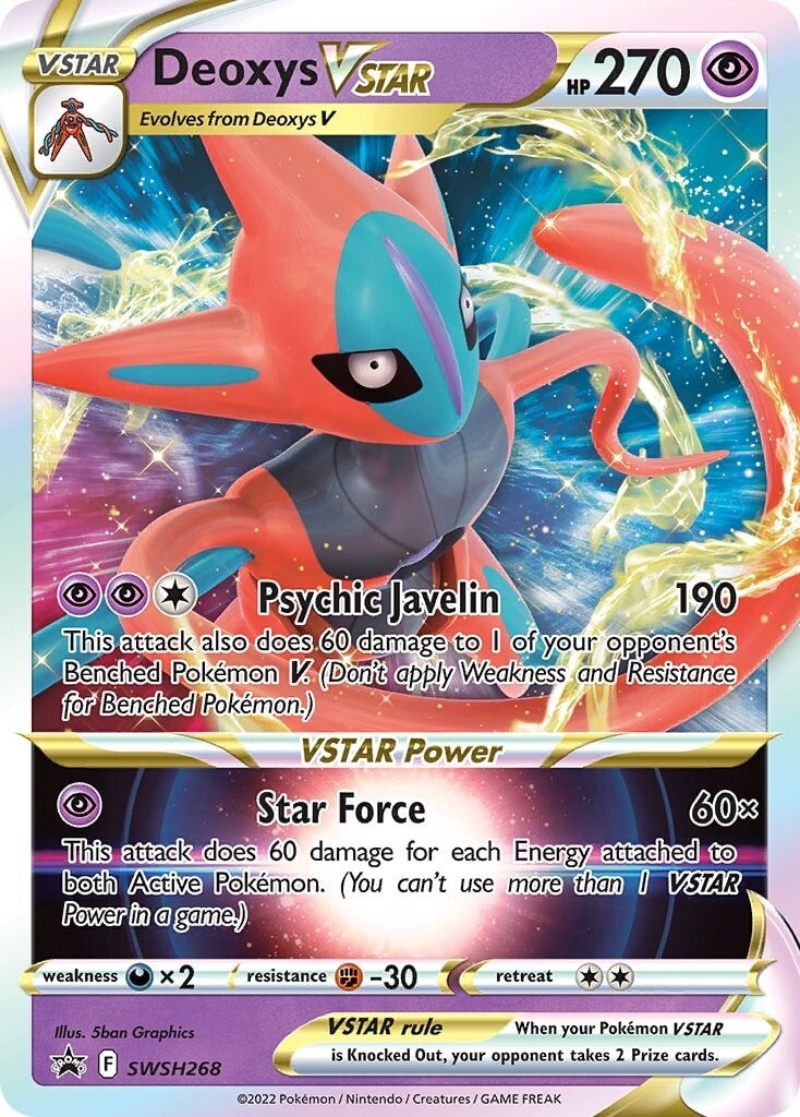 Deoxys VSTAR (SWSH268) [Sword & Shield: Black Star Promos] | Cracking-Singles