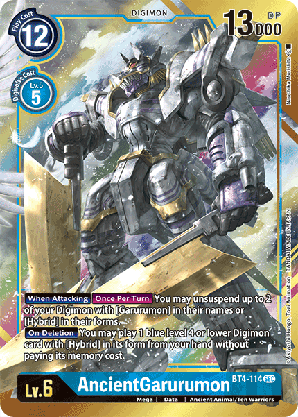 AncientGarurumon [BT4-114] (Alternate Art) [Great Legend] | Cracking-Singles