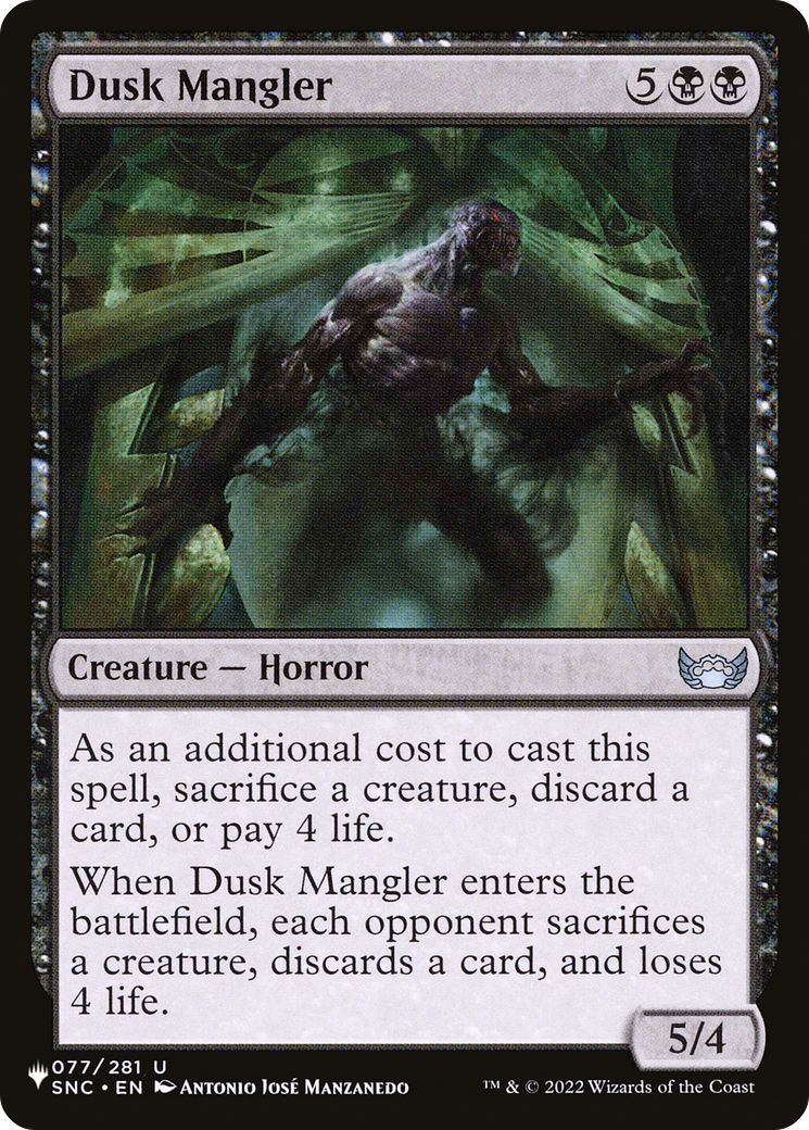 Dusk Mangler [The List] | Cracking-Singles