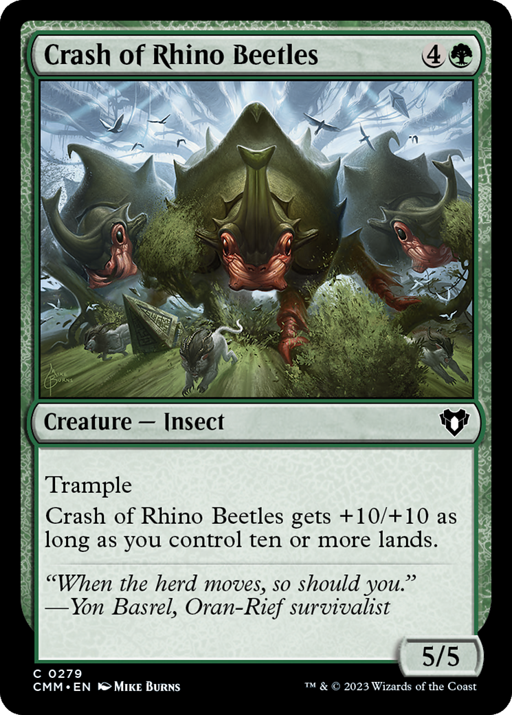 Crash of Rhino Beetles [Commander Masters] | Cracking-Singles