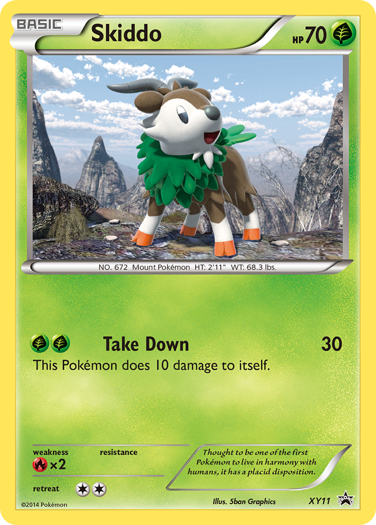 Skiddo (XY11) [XY: Black Star Promos] | Cracking-Singles