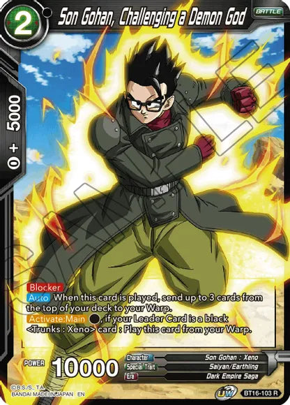 Son Gohan, Challenging a Demon God (BT16-103) [Realm of the Gods] | Cracking-Singles