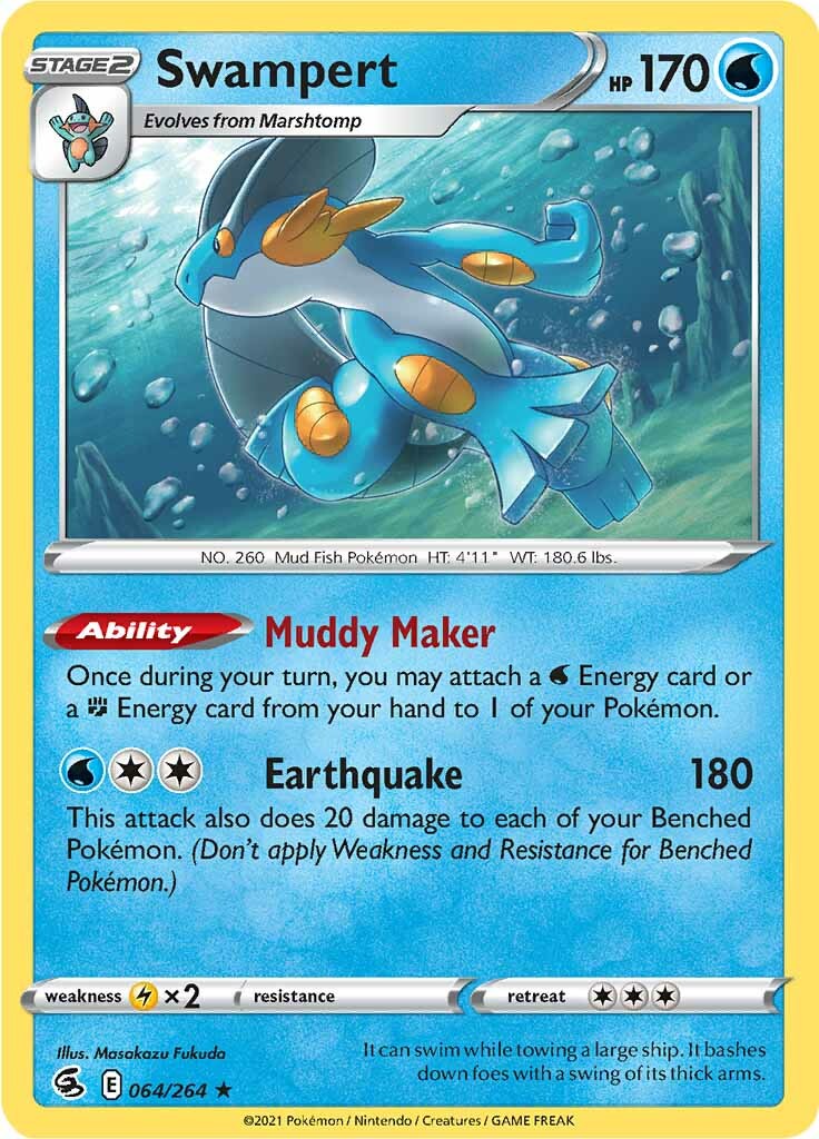 Swampert (064/264) [Sword & Shield: Fusion Strike] | Cracking-Singles