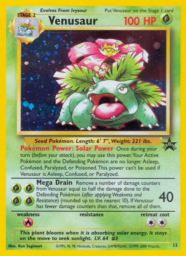 Venusaur (13) [Wizards of the Coast: Black Star Promos] | Cracking-Singles