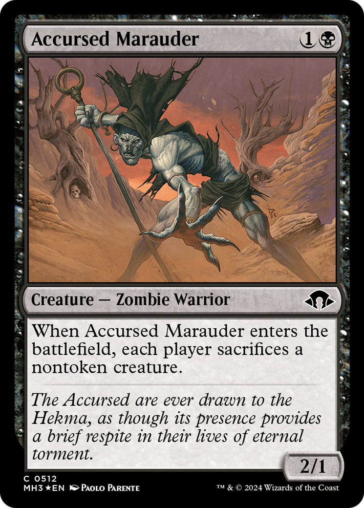 Accursed Marauder (Ripple Foil) [Modern Horizons 3] | Cracking-Singles