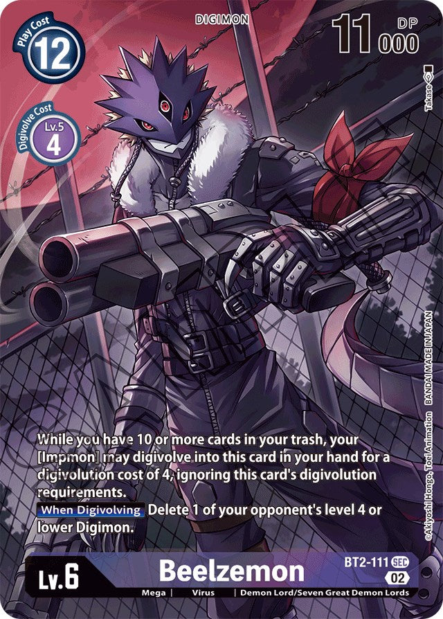 Beelzemon [BT2-111] (Alternate Art) [Starter Deck: Beelzemon Advanced Deck Set] | Cracking-Singles