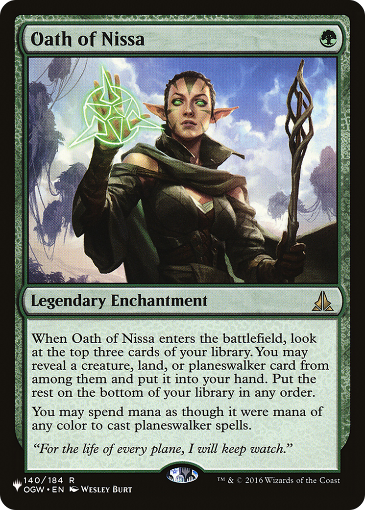 Oath of Nissa [The List] | Cracking-Singles