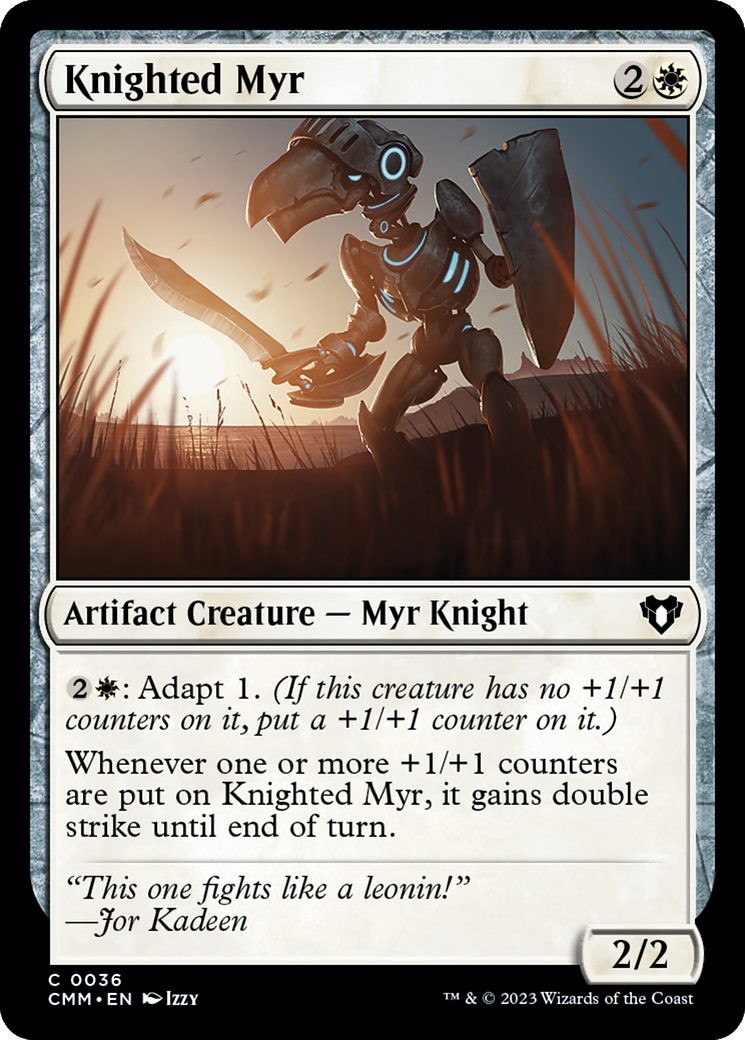 Knighted Myr [Commander Masters] | Cracking-Singles