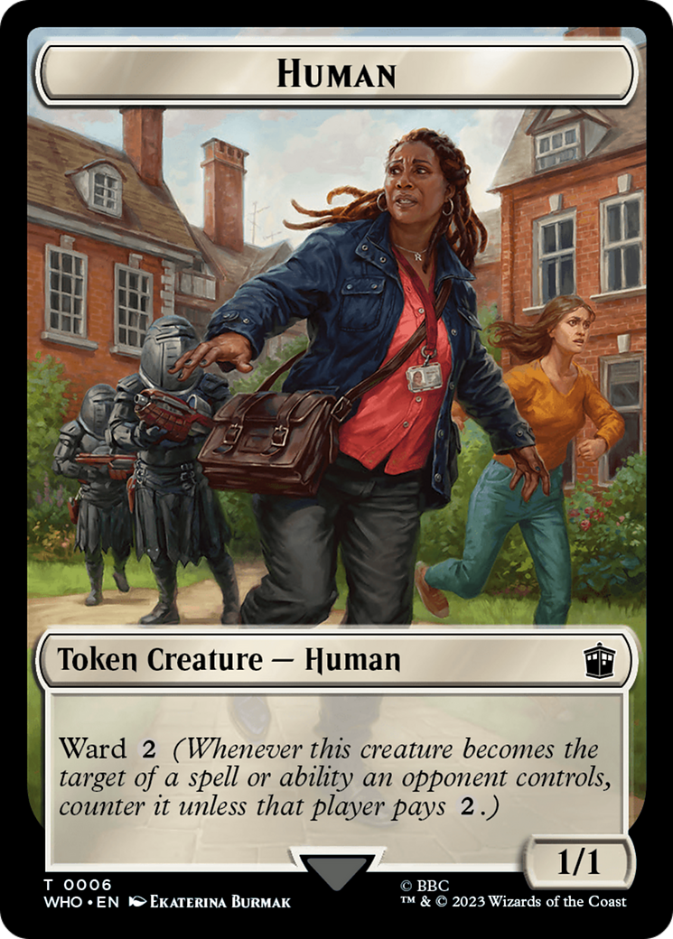 Human (0006) // Fish Double-Sided Token [Doctor Who Tokens] | Cracking-Singles