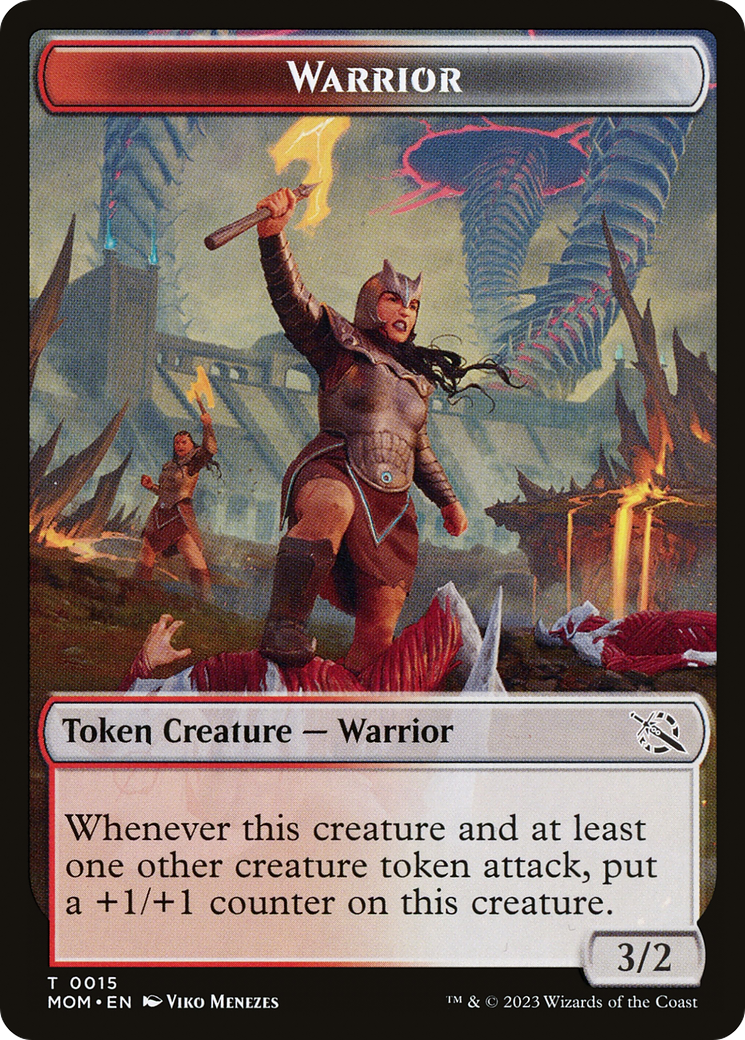 Warrior // Thopter Double-Sided Token [March of the Machine Tokens] | Cracking-Singles