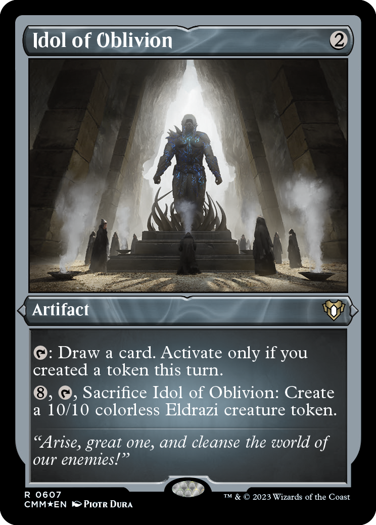 Idol of Oblivion (Foil Etched) [Commander Masters] | Cracking-Singles