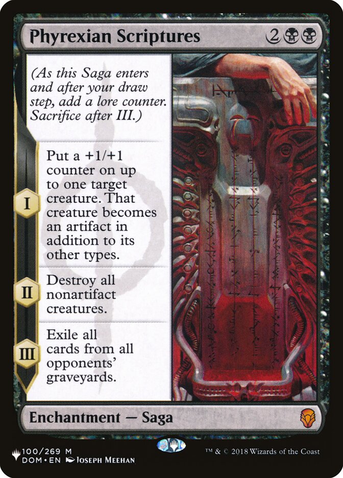 Phyrexian Scriptures [The List] | Cracking-Singles