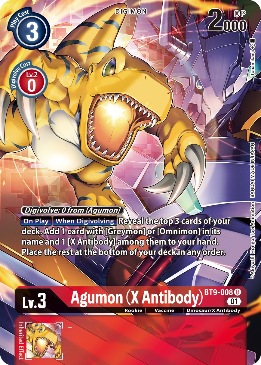 Agumon (X Antibody) [BT9-008] (Alternate Art) [X Record] | Cracking-Singles