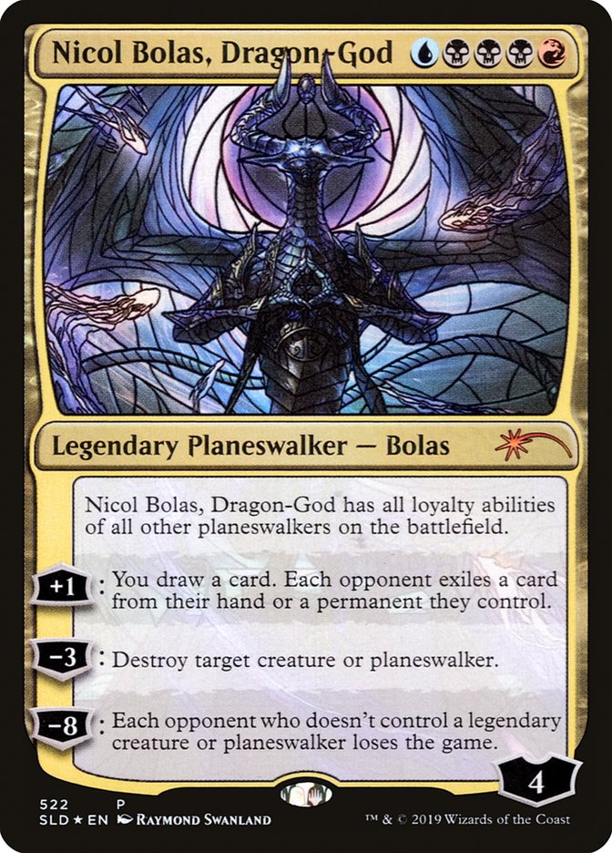 Nicol Bolas, Dragon-God (Stained Glass) [Secret Lair Drop Promos] | Cracking-Singles