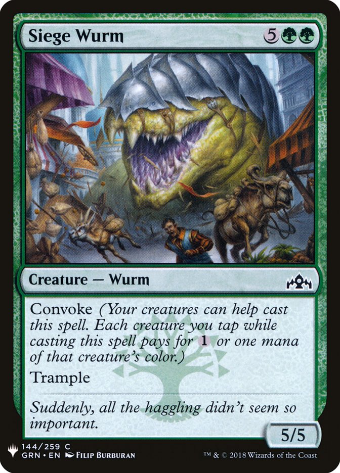 Siege Wurm [Mystery Booster] | Cracking-Singles