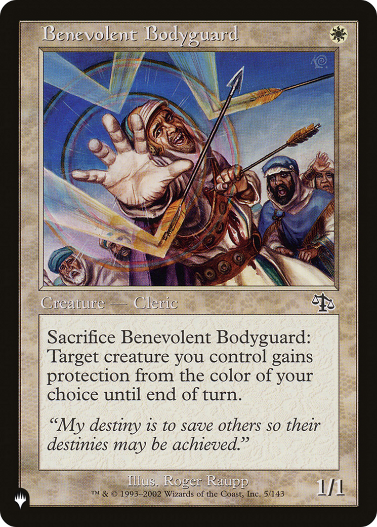 Benevolent Bodyguard [The List Reprints] | Cracking-Singles