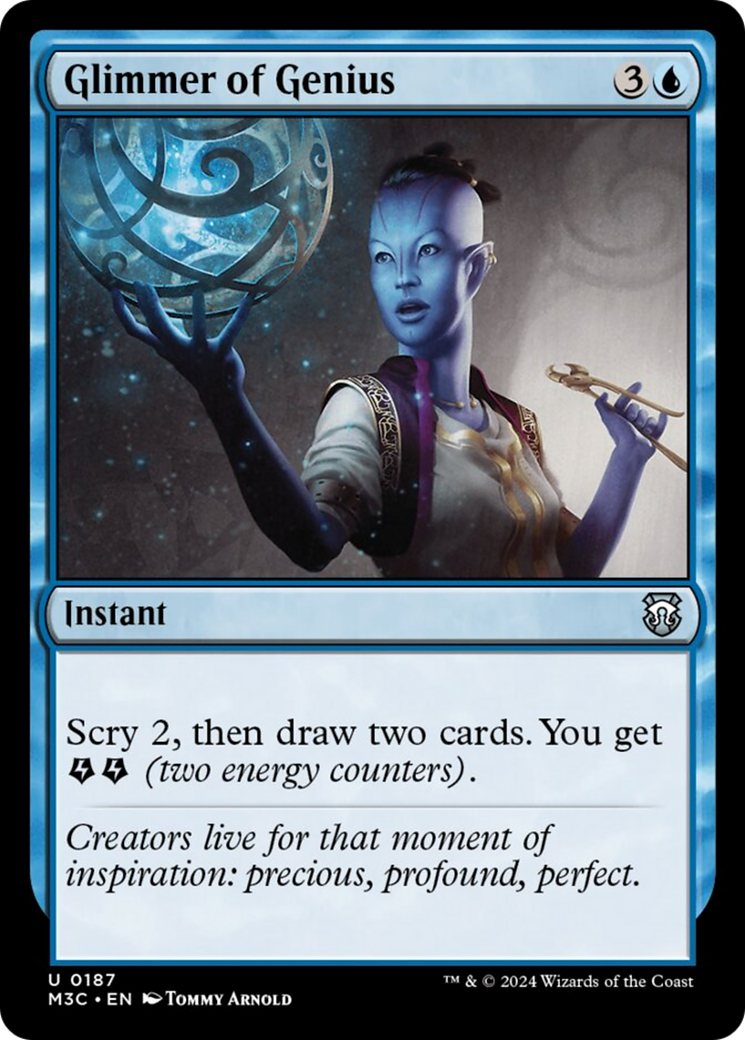 Glimmer of Genius (Ripple Foil) [Modern Horizons 3 Commander] | Cracking-Singles