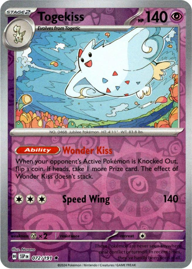 Togekiss (072/191) [Scarlet & Violet: Surging Sparks] | Cracking-Singles