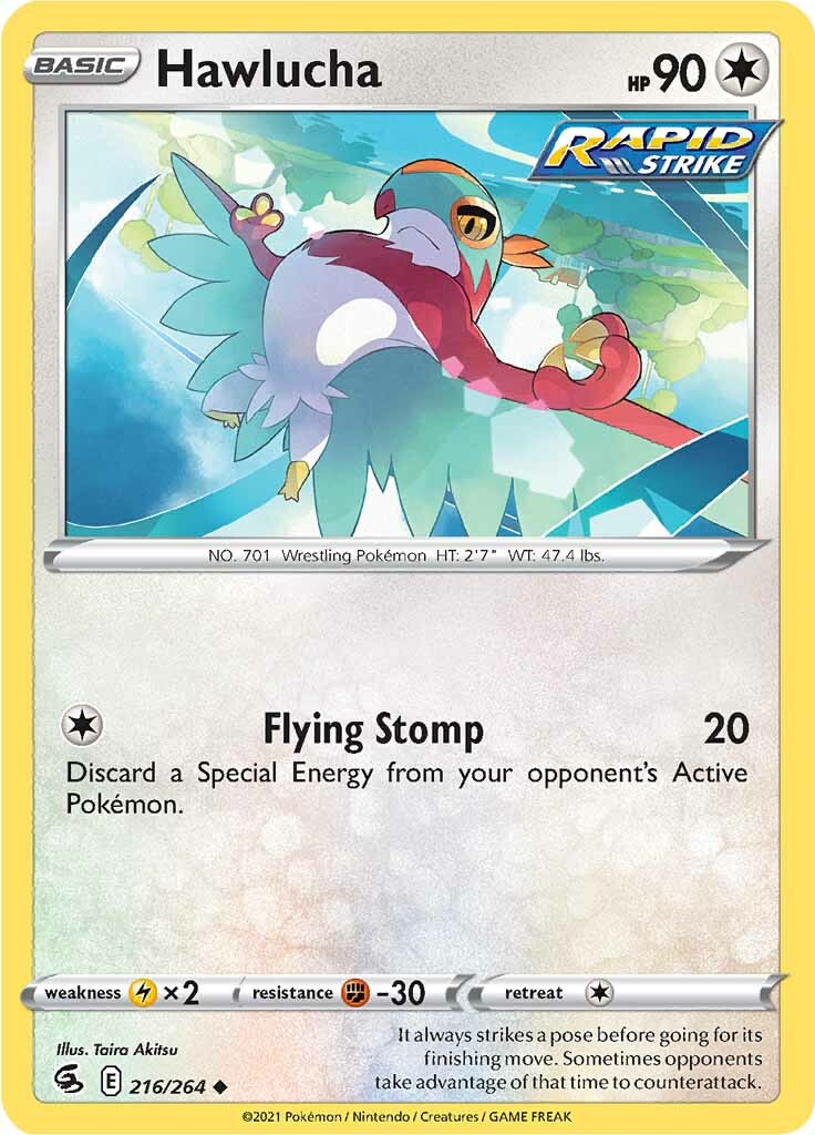 Hawlucha (216/264) [Sword & Shield: Fusion Strike] | Cracking-Singles