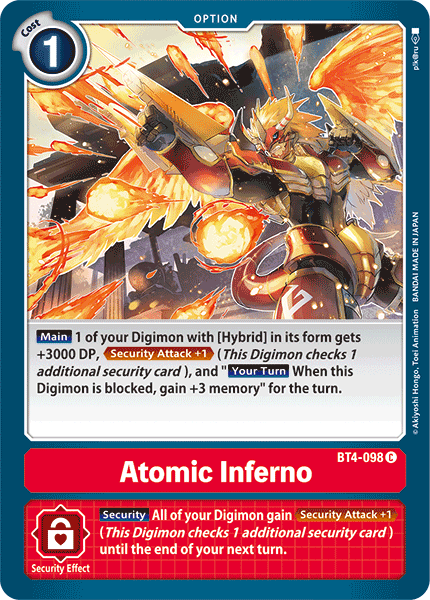 Atomic Inferno [BT4-098] [Great Legend] | Cracking-Singles