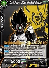 Dark Power Black Masked Saiyan (Origins 2019) (BT5-112_PR) [Tournament Promotion Cards] | Cracking-Singles