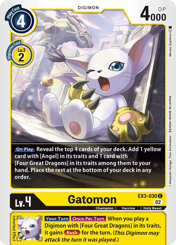 Gatomon [EX3-030] [Draconic Roar] | Cracking-Singles