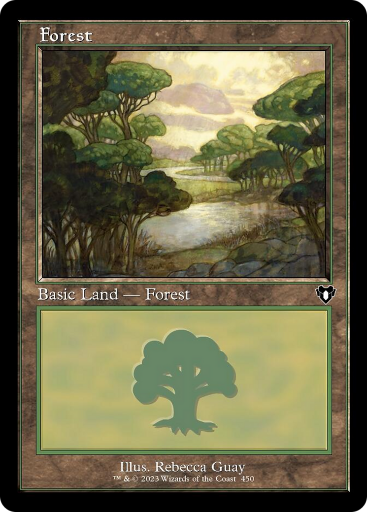 Forest (450) (Retro) [Commander Masters] | Cracking-Singles