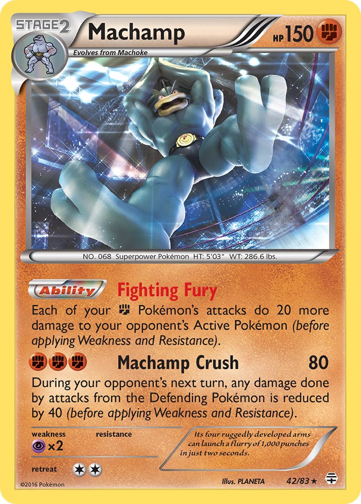 Machamp (42/83) (Theme Deck Exclusive) [XY: Furious Fists] | Cracking-Singles