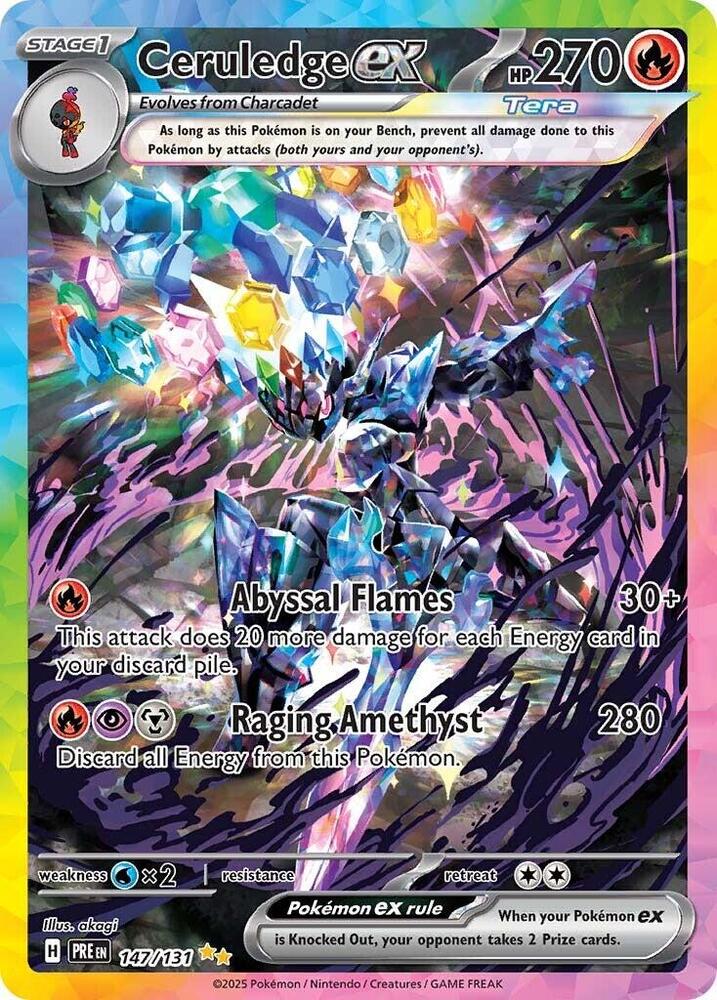 Ceruledge ex (147/131) [Scarlet & Violet: Prismatic Evolutions] | Cracking-Singles