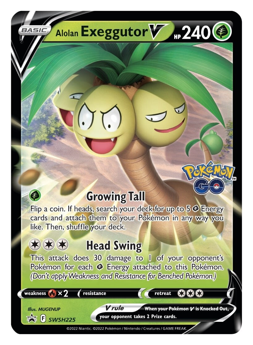 Alolan Exeggutor V (SWSH225) [Sword & Shield: Black Star Promos] | Cracking-Singles