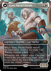 Ajani, Nacatl Pariah // Ajani, Nacatl Avenger (Borderless) [Modern Horizons 3] | Cracking-Singles