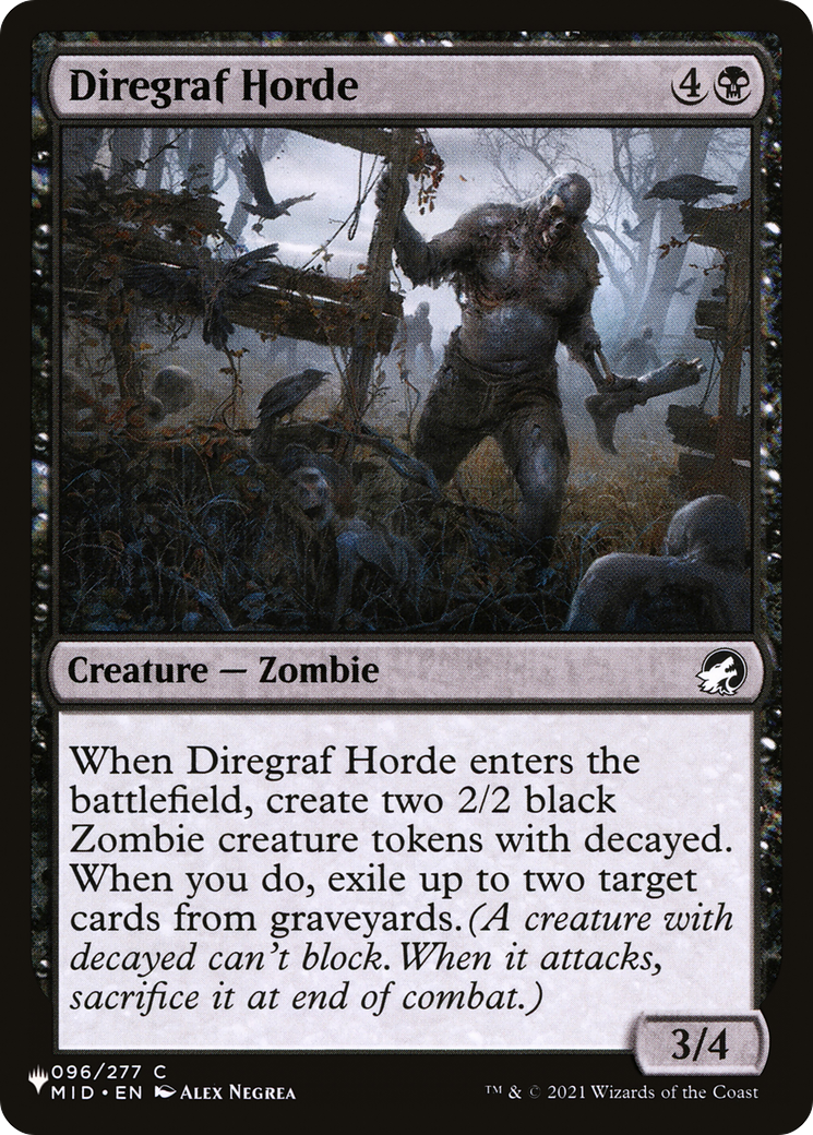 Diregraf Horde [The List Reprints] | Cracking-Singles