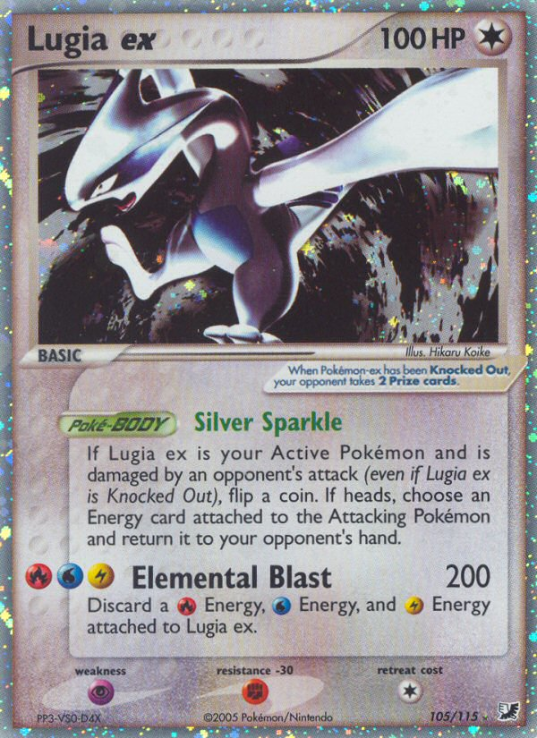 Lugia ex (105/115) [EX: Unseen Forces] | Cracking-Singles